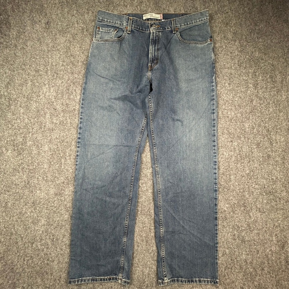 Levi's 559 Relaxed Straight Jeans Men 38x34 Blue Denim Pants Classic Fit Vtg Y2K